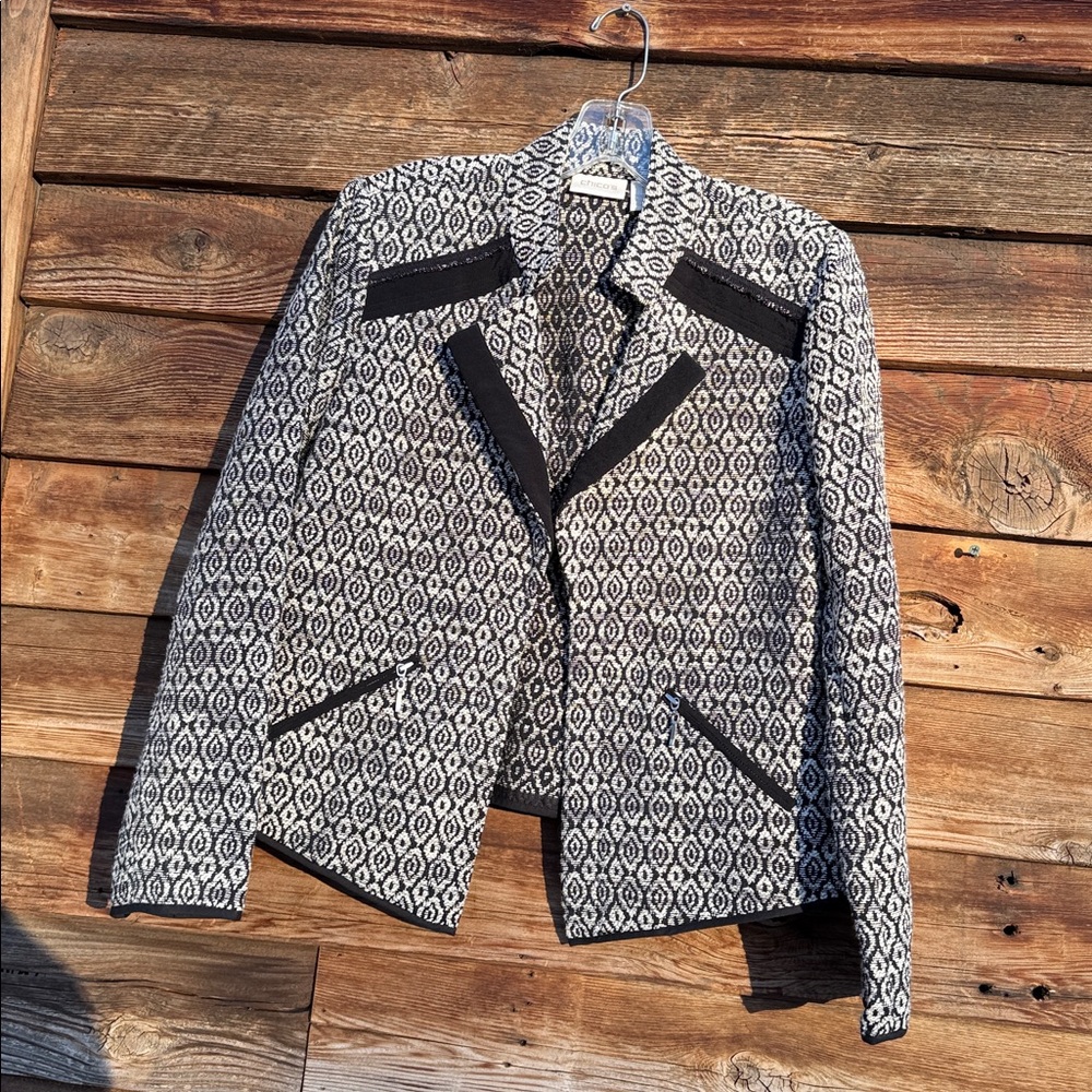 Chico’s Lightweight Jacket Zip Pockets Cardigan - image 1